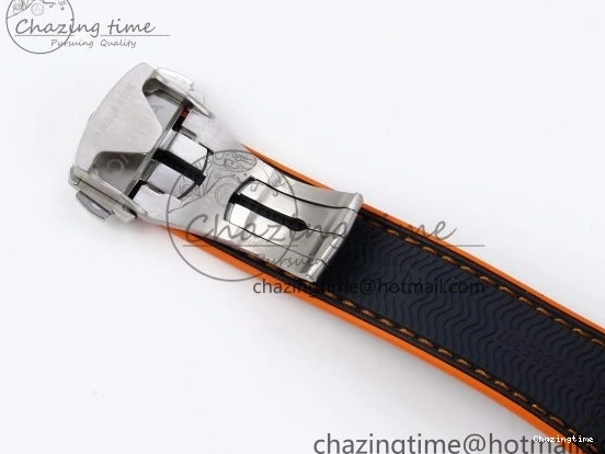 0415 Comfortable Planet Ocean 43.5mm SS VSF 1:1 Best Edition Black Orange Bezel Gray Dial on Nylon Strap A8900 Super Clone V 7730